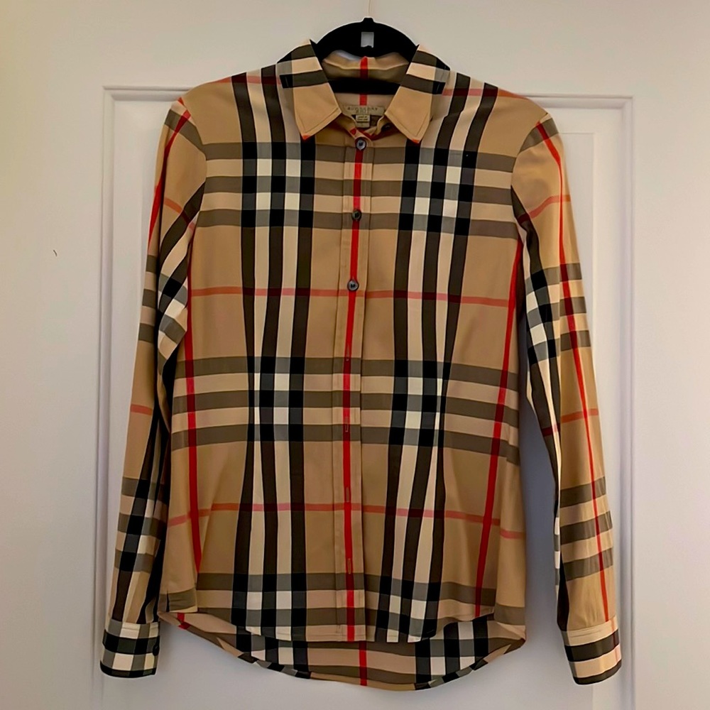 Burberry plaid shirt